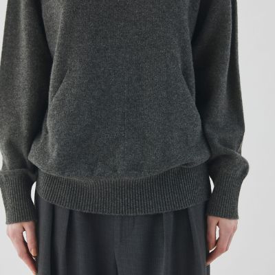 カシミヤスウェット　パーカー