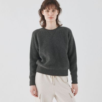 ベビーカシミヤパイル クルーネックプルオーバー | GALERIE VIE (Women