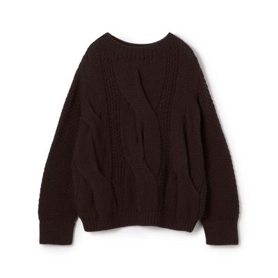 ビッグケーブル　ボートネックプルオーバー