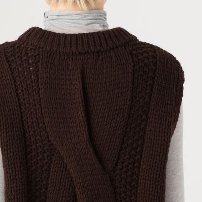 ビッグケーブル クルーネックベスト | GALERIE VIE (Women)/ギャルリー