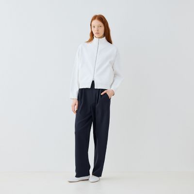 ウェーブコットン ジップアップブルゾン | GALERIE VIE (Women