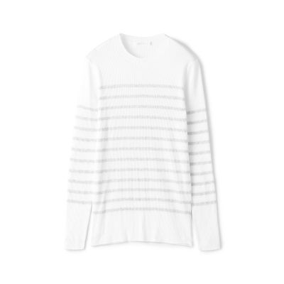 新品　galerie vie コットンリブクルーネックプルオーバー ギザコットンリブ クルーネックプルオーバー | GALERIE VIE