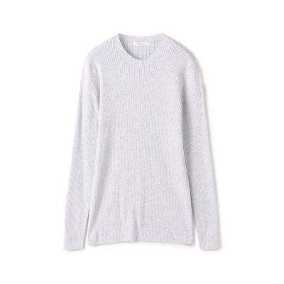 買い誠実 ギザコットンリブ クルーネックプルオーバー VIE GALERIE | トップス
