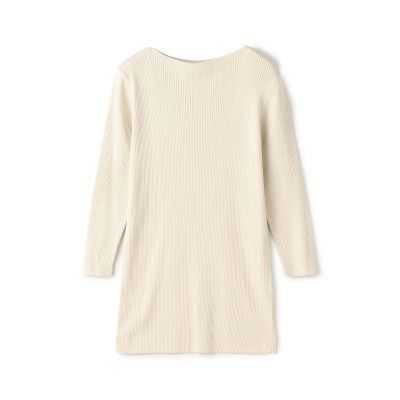 GALERIE VIE (Women)/ギャルリー・ヴィー ギザコットンリブ　ボートネックプルオーバー
