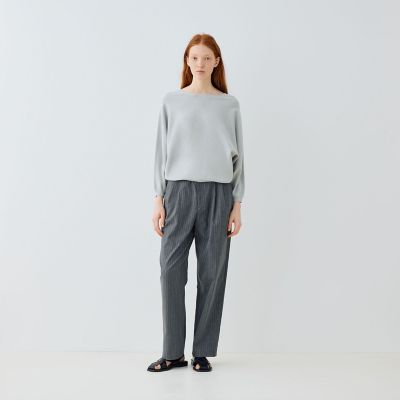 美品＊ギャルリーヴィー ドルマンスリーブジャケット コットン アイボリー系 ウォッシャブルウールジャージー ドルマンスリーブシャツ