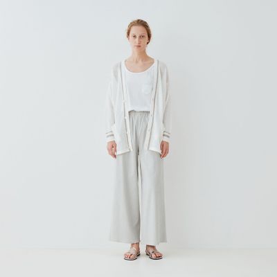 リネンコードパイエット　Ｖネックカーディガン