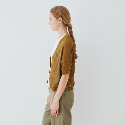 メッシュワーク　Ｖネックカーディガン