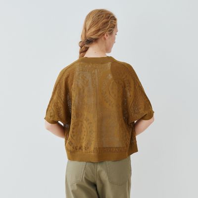 メッシュワーク　Ｖネックカーディガン