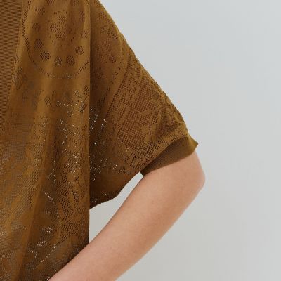 メッシュワーク　Ｖネックカーディガン