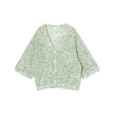 ＜GALERIE VIE (Women)＞カスリリネン　Ｖネックカーディガン