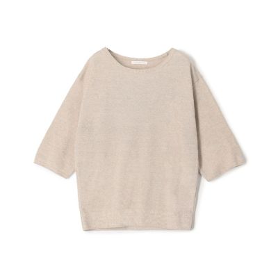 ＜GALERIE VIE (Women)＞【予約商品５月下旬以降順次お届け】ドライカノコ　　ハーフスリーブ　クルーネック　プルオーバー