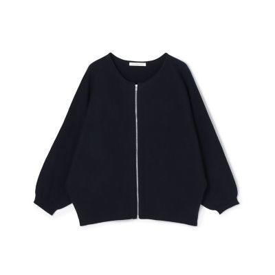＜GALERIE VIE (Women)＞ストレッチコットン　ジップアップカーディガン