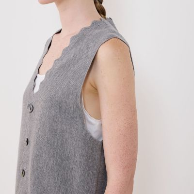 【GALERIE VIE】ウーステッドミラノリブ ベスト ウーステッドミラノリブ ベスト | GALERIE VIE (Women
