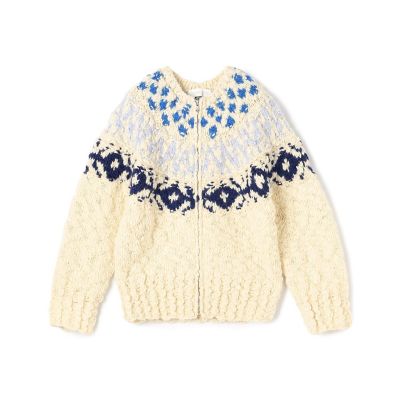 ＜GALERIE VIE (Women)＞ＨＡＮＤ　ＹＯＫＥ　ジップアップカーディガン