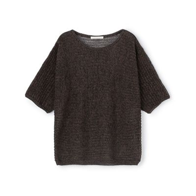 GALERIE VIE (Women)/ギャルリー・ヴィー コットンリネンムリネ　ハーフスリーブプルオーバー