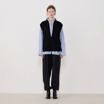 ボイルドウール ポロカラーベスト | GALERIE VIE (Women