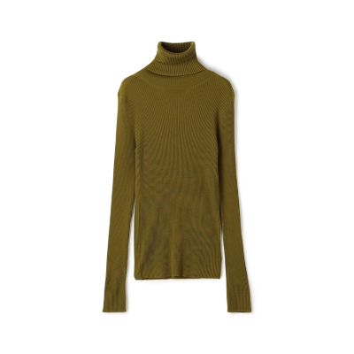 プルミエールウールリブ タートルネックプルオーバー | GALERIE VIE