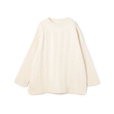 早い者勝ち♪GALERIE VIE ニット ホワイトコーデ シンプル ウール GALERIE VIEのニット/セーター（ホワイト系）を使った人気