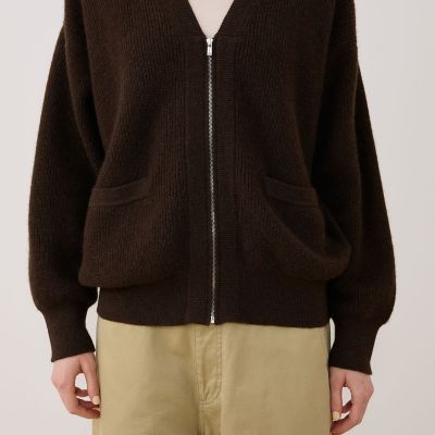 モンゴルヤク ジップアップカーディガン | GALERIE VIE (Women