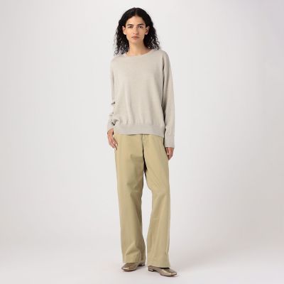 【ほぼ新品！】GALERIE VIE ウーステッドウール ラウンドネック ウーステッドウール ラウンドネックプルオーバー（ニット/セーター