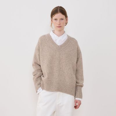 予約商品11月上旬以降順次お届け】ファインウール Vネック