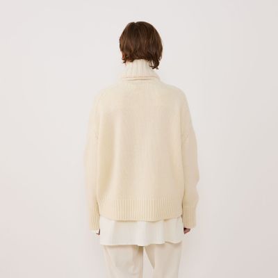 ギャルリーヴィー　ファインウールハイネックプルオーバー　アイボリー GALERIE VIE（ギャルリー ヴィー）の「ファインウール ハイネックプル