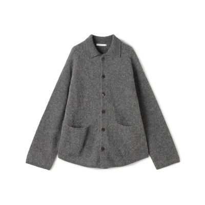 ベビーアルパカボイルド シャツカーディガン | GALERIE VIE (Women
