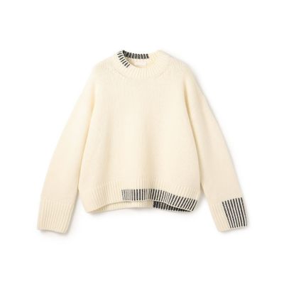 14Gモヘア×シルク畦編みクルーネックプルオーバー | SLOANE (Women