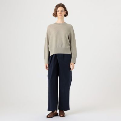 カシミヤコットン クルーネックプルオーバー | GALERIE VIE (Women
