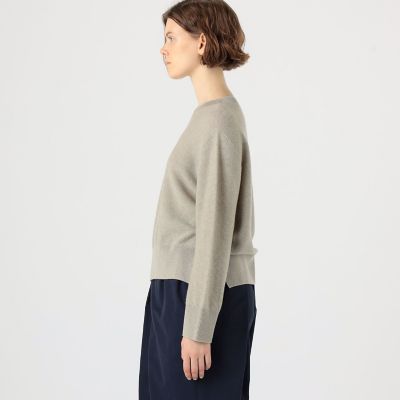 カシミヤコットン クルーネックプルオーバー | GALERIE VIE (Women