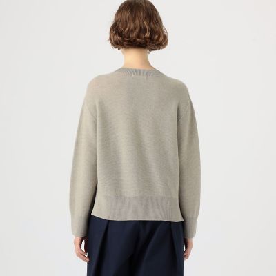 カシミヤコットン クルーネックプルオーバー | GALERIE VIE (Women