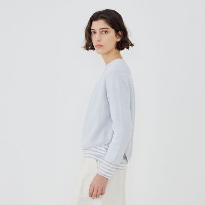 定価28,600円 ギャルリーヴィー　コットンカノコ　しゃけ‼️ コットンカノコ ボートネックプルオーバー | GALERIE VIE (Women