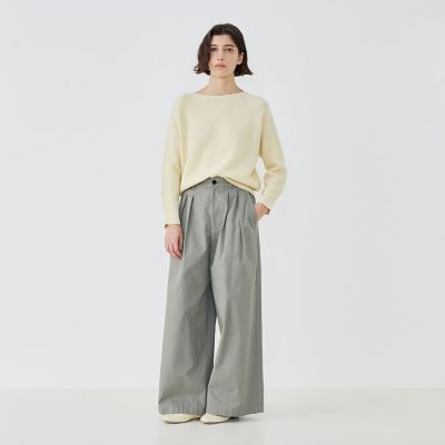 コットンカノコ ボートネックプルオーバー | GALERIE VIE (Women