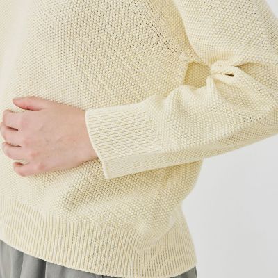 定価28,600円 ギャルリーヴィー　コットンカノコ　しゃけ‼️ コットンカノコ バックジッププルオーバー | GALERIE VIE (Women