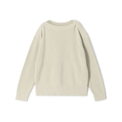＜GALERIE VIE (Women)＞フィッシャーマンズリブ　ボートネックプルオーバー
