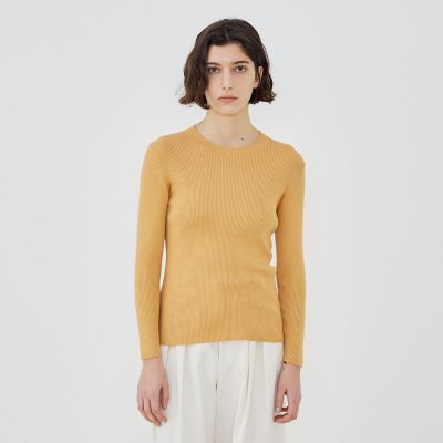 ギザコットンリブ クルーネックプルオーバー | GALERIE VIE (Women