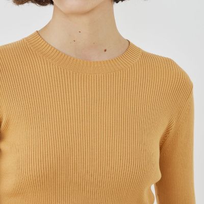 ギザコットンリブ クルーネックプルオーバー | GALERIE VIE (Women