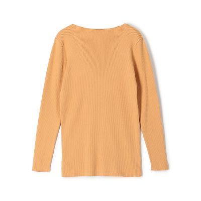 ギザコットンリブ ボートネックプルオーバー | GALERIE VIE (Women