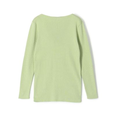 ＜GALERIE VIE (Women)＞ギザコットンリブ　ボートネックプルオーバー