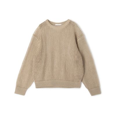 ＜GALERIE VIE (Women)＞オープンワークコットン　クルーネックプルオーバー