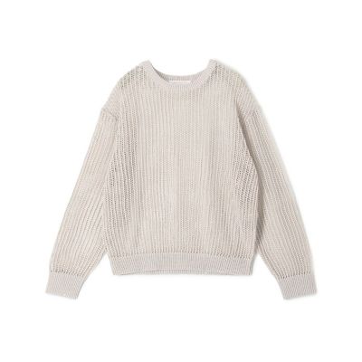 ＜GALERIE VIE (Women)＞パイエットオープンワーク　クルーネックプルオーバー