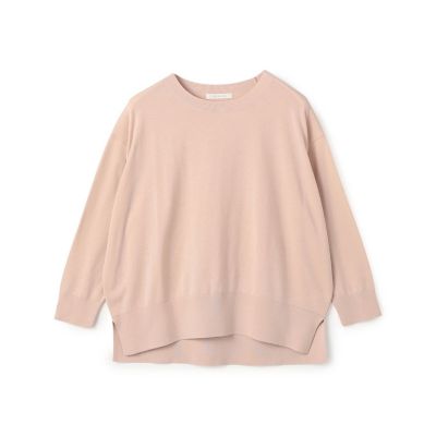 予約商品3月下旬以降順次お届け】プレーンコットン クルーネックプル