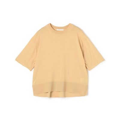 ＜GALERIE VIE (Women)＞【予約商品５月下旬以降順次お届け】クレープコットン　クルーネックプルオーバー