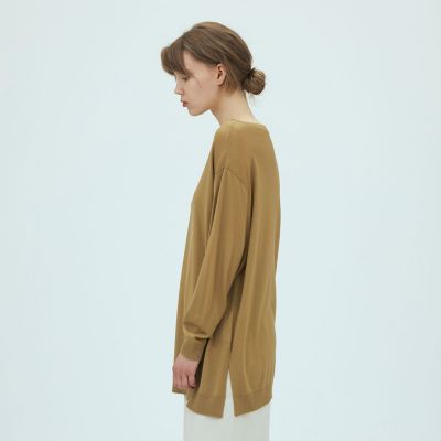 プレーンウール ボートネックプルオーバー | GALERIE VIE (Women