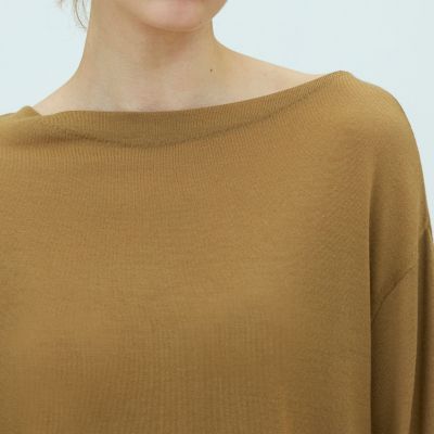 プレーンウール ボートネックプルオーバー | GALERIE VIE (Women