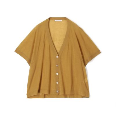 セルロースカシミヤ ハーフスリーブカーディガン | GALERIE VIE (Women