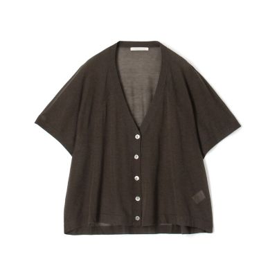 セルロースカシミヤ ハーフスリーブカーディガン | GALERIE VIE (Women