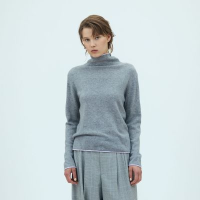 極美品 スコットランド製 ピュアカシミヤ100% ポロニット XXL 予約商品11月上旬以降順次お届け】スコットランドカシミヤ