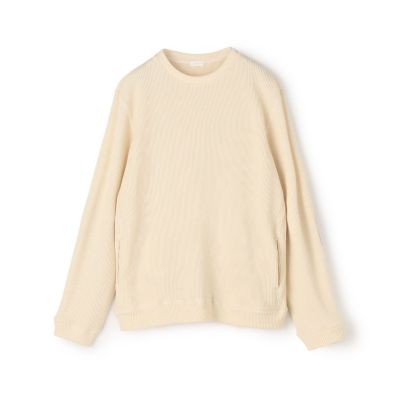 ＜GALERIE VIE (Women)＞ウールコットンワッフル　ラウンドネックプルオーバー