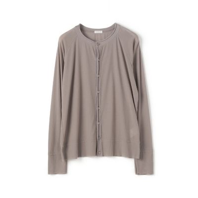 ガーゼフライスジャージー　クルーネックカーディガン